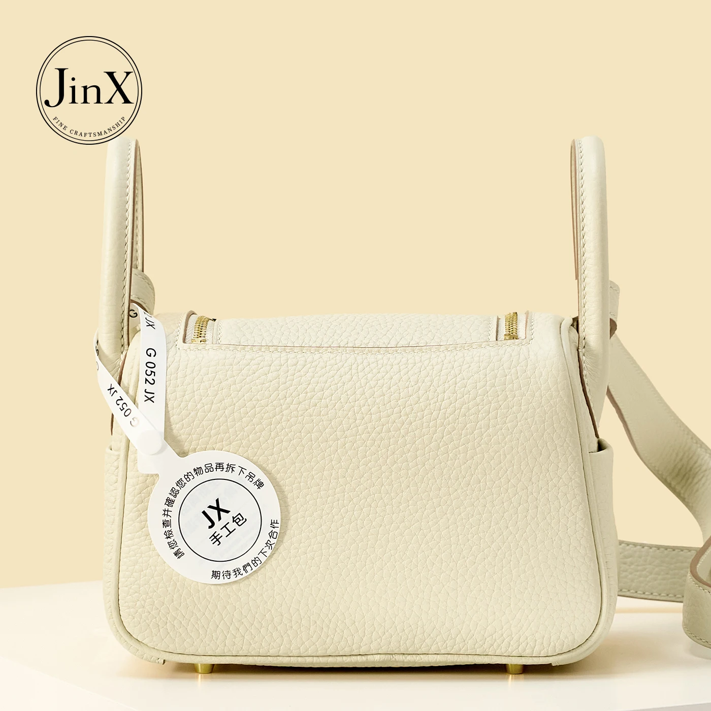 Women’s Mini Genuine Leather Crossbody Bag, Pillow-Shaped Handbag with Metal Hardware, Top Handle Shoulder Purse,