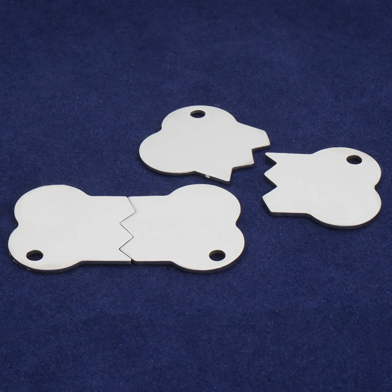 1 3/4*1'' (45*25mm) Stainless Steel Blank,Laser Engrave Blank,Couple Accessory,Pet Pendant,Pet Name Brand,Dog And Cat tag-103975