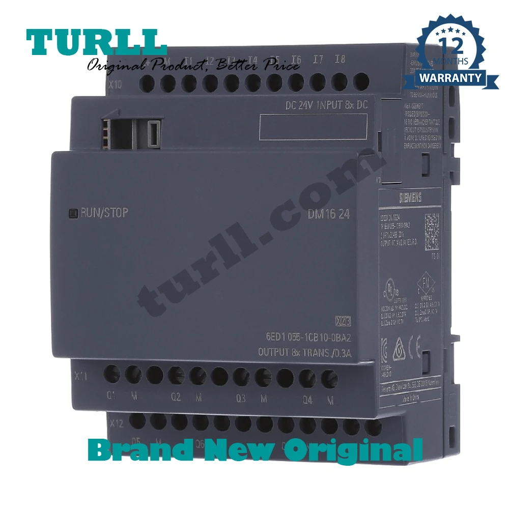 6ED1055-1CB10-0BA2 6ED1055-1NB10-0BA2 6ED1055-1FB10-0BA2 LOGO! DM16 24 expansion module, PS/I/O: 24 V Original Brand New SIEMENS