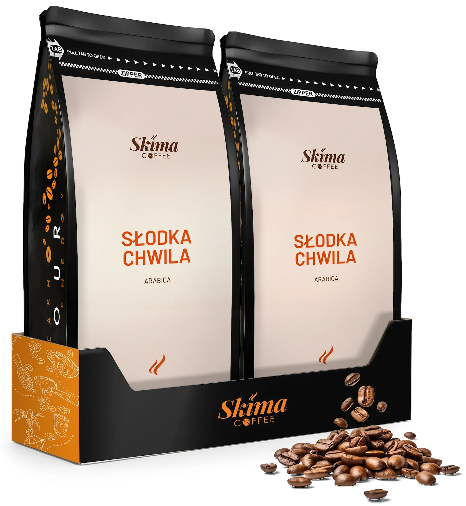 Kawa ziarnista 2X1kg SŁODKA CHWILA z Polski za $30.35 / ~115zł
