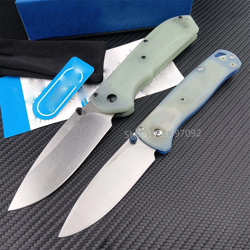 

G10 Handle BM 535 560 Folding Knife Drop Point Blade Tactical Outdoor Everyday Carry Camping Survival Pocket Knives