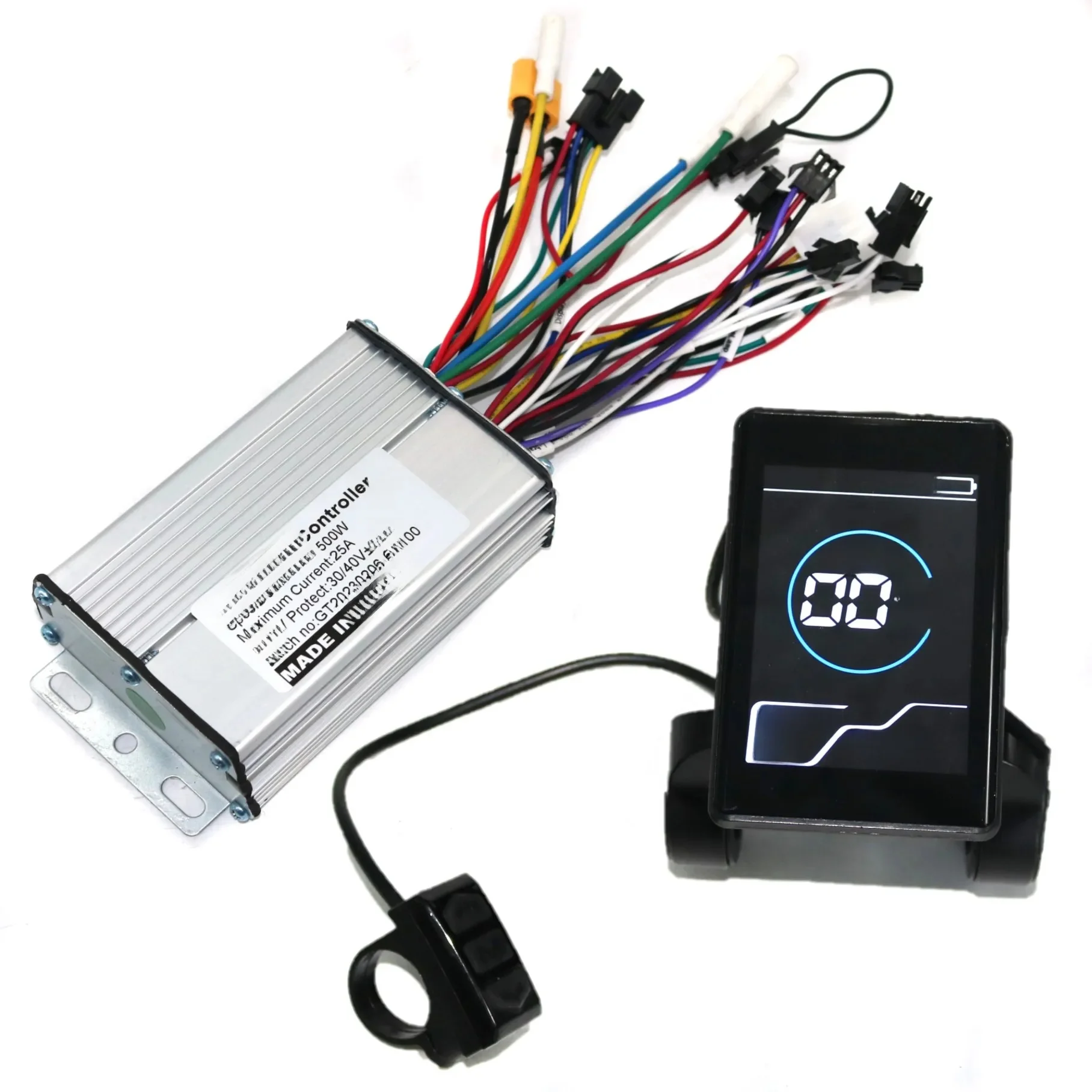 AliExpress EVFITTING GREENTIME Six Mosfet 36V/48V/52V/60V 500W 25A BLDC Electric Ccooter Controller and X5 LCD Display One Set