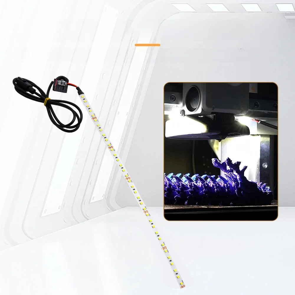 Odporna na wysokie temperatury lampa LED L290mm do Bamboo Lab A1, lampa LED L190mm Lab A1 Mini, akcesoria i części do drukarek 3D, narzędzia. — zdjęcie produktu 7