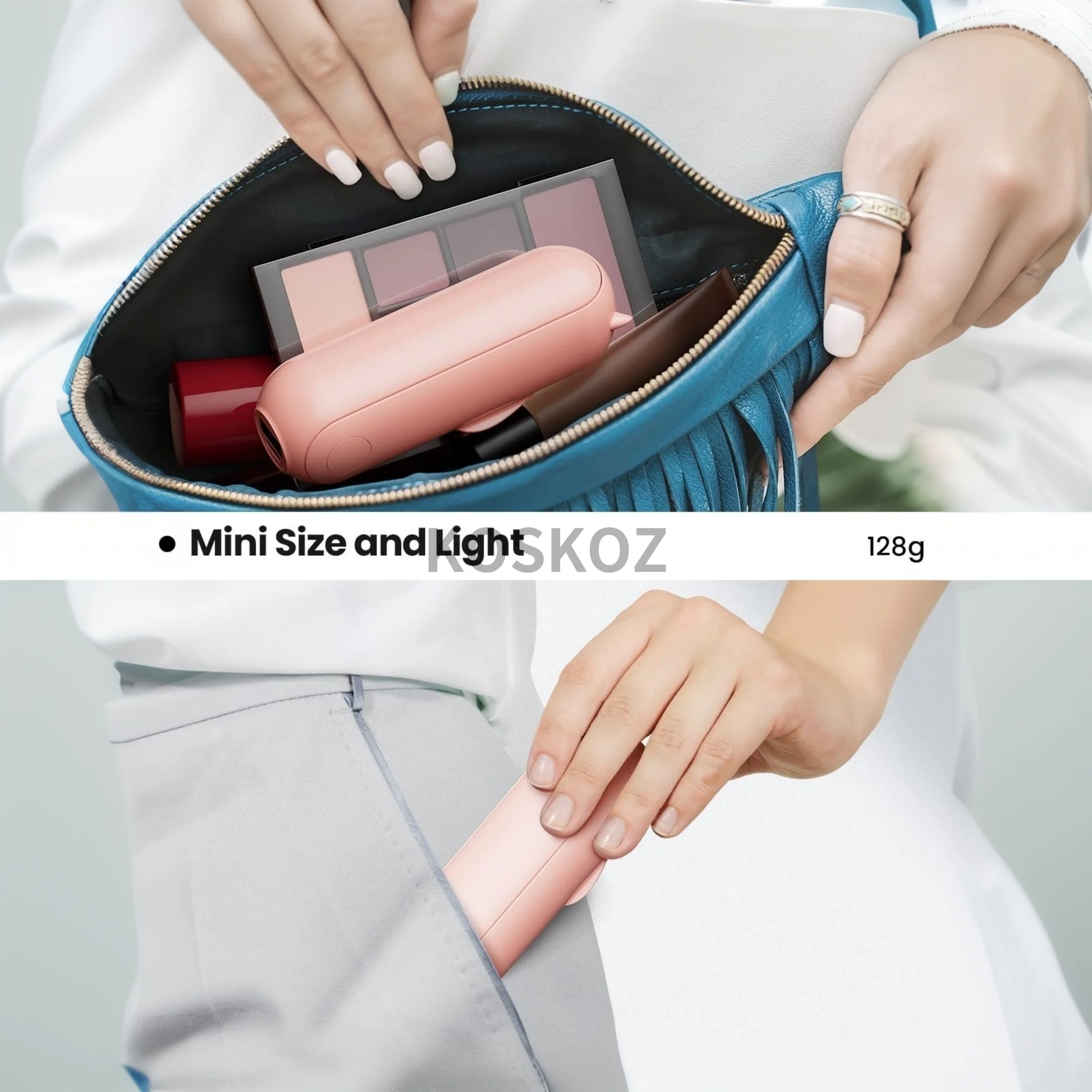 Портативный ручной вентилятор, мини-складные дорожные вентиляторы 3 в 1 с блоком питания, карманный дизайн, перезаряжаемый через USB, летние подарки для женщин