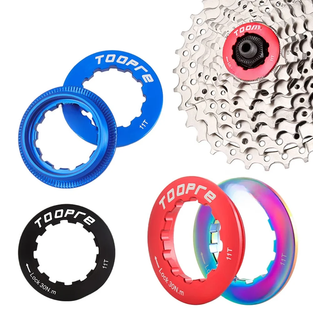 AliExpress TOOPRE 11T Cassette Flywheel Lock Cover Aluminum MTB Bike Freewheel Locks Rings for Outdoor Riding Hiking