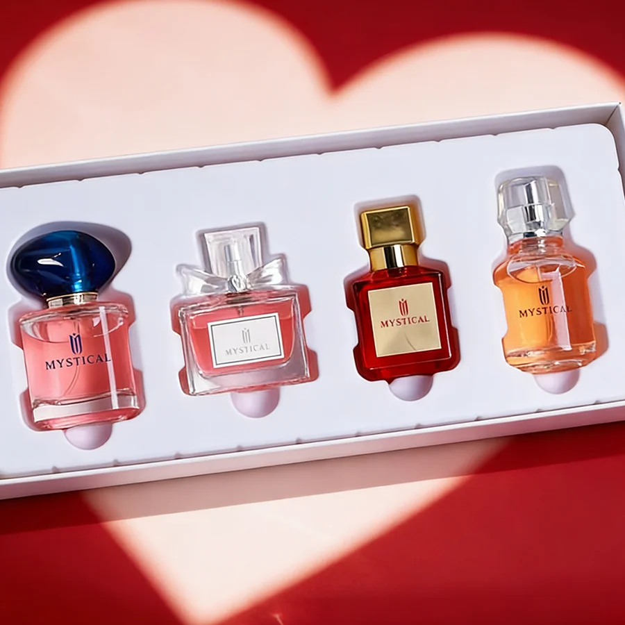 Mystical Perfume Gift Set For Women 4Pcs Spring Gift Includes 30ml EDP 30ml Air Freshener 30ml Body Spray Long Lasting Fragrance