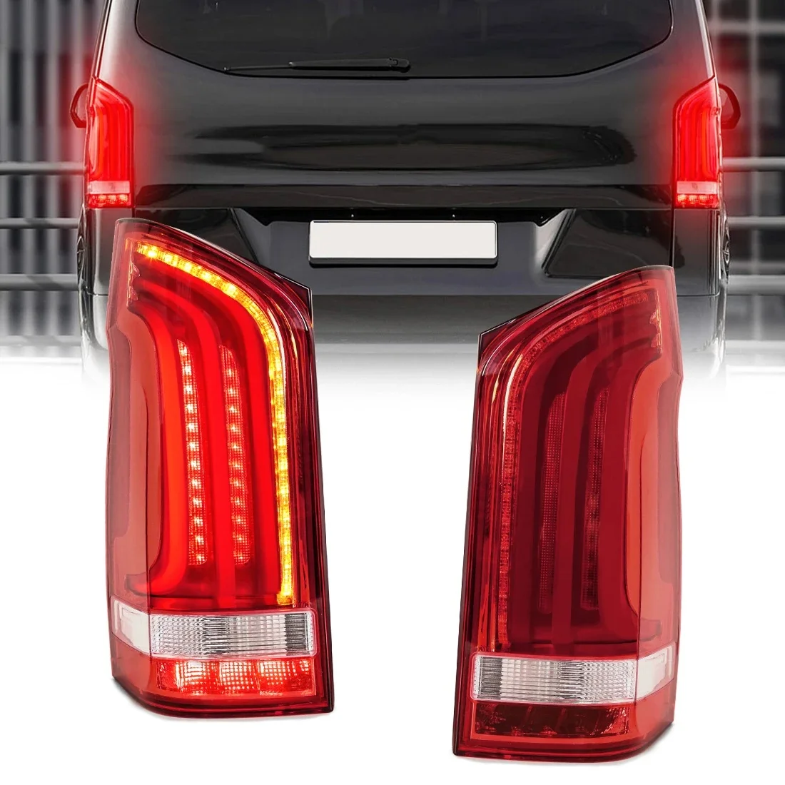 A 4478200664   Led-achterlicht Voor Benz Vito W447 V-Klasse V220D V250 2014 2015-2020 Achterrem Achterlichten Rijden richtingaanwijzer - afbeelding 2