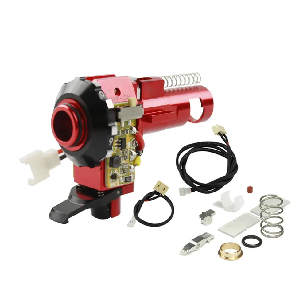 VULPO CNC Aluminium Legierung Hop Up Kammer Mit LED Für Airsoft AEG M4 M16 Jagd Zubehör