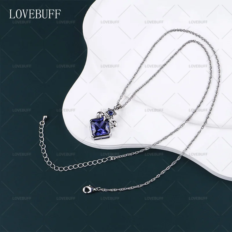 LOVEBUFF Genshin Impact Stella Fortuna Magnus Inspired Gem Pendant Necklace