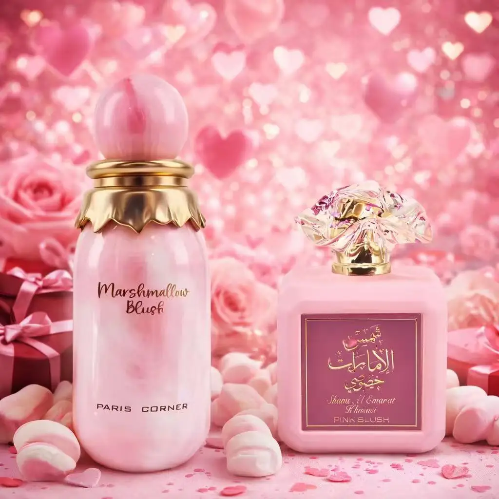 

Valentine's Day Limited Edition Marshmallow Perfume Trio Gift Set | Ard Al Zaafaran Pink Blush + Paris Corner Marshmallow Blush