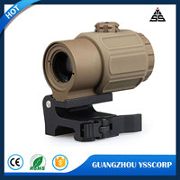 Professional Tactical G43 3X Magnifier Combo with Quick Flip Side Mount QD Quick Release Tactical Rifle Scope for Hunting