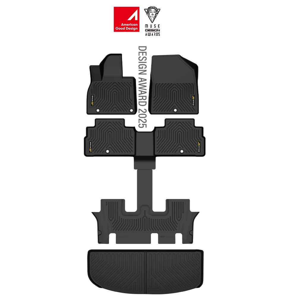 TPE Floor Mats & Trunk Cargo Liner Fit For 2020-2025 Kia Telluride All Weather