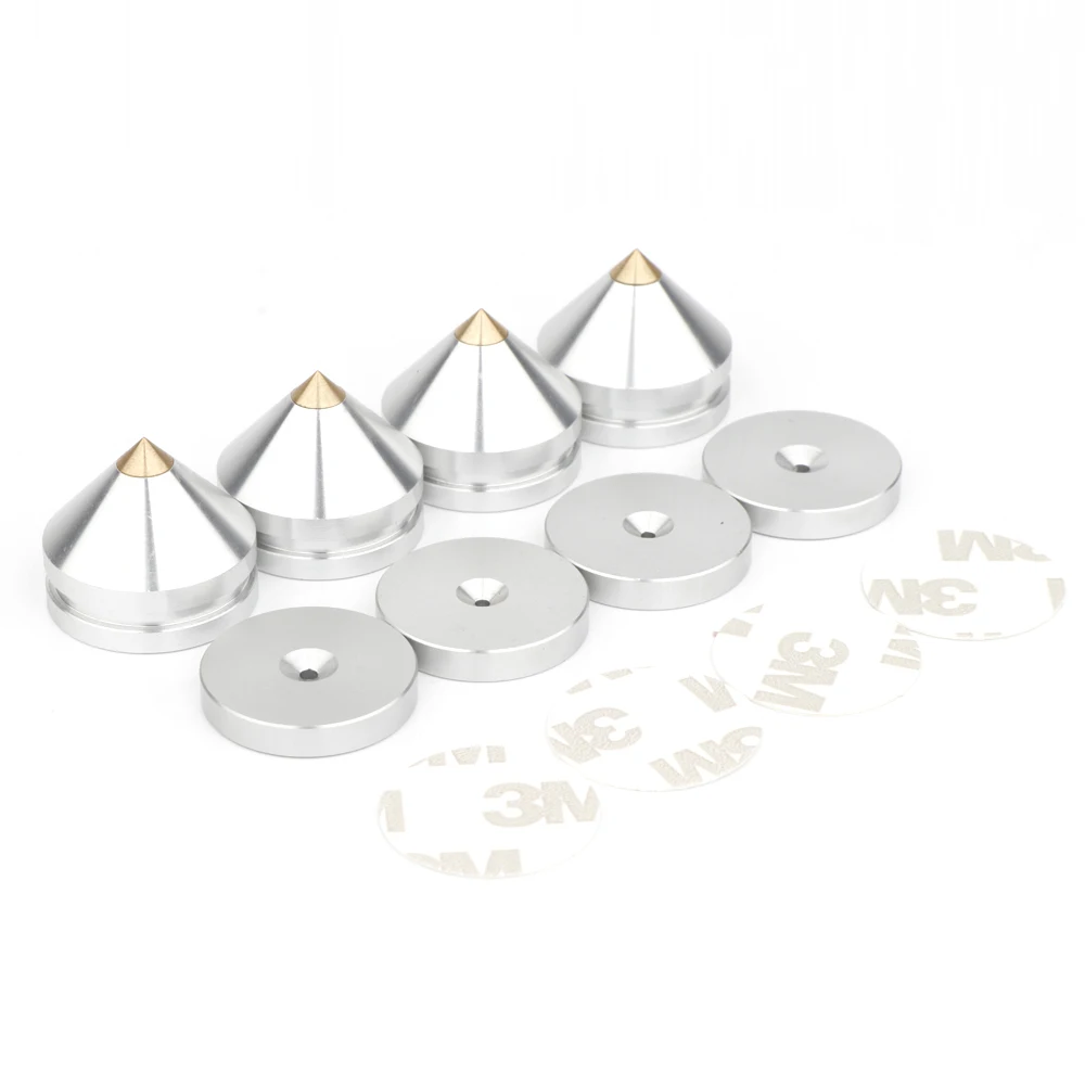 HiFi 4/8 Set 27*24MM Ammortizzatore Pad Colore Nero/Argento/Oro Supporti Piedi per Altoparlanti Audio Amplificatore SP2724S/B/G