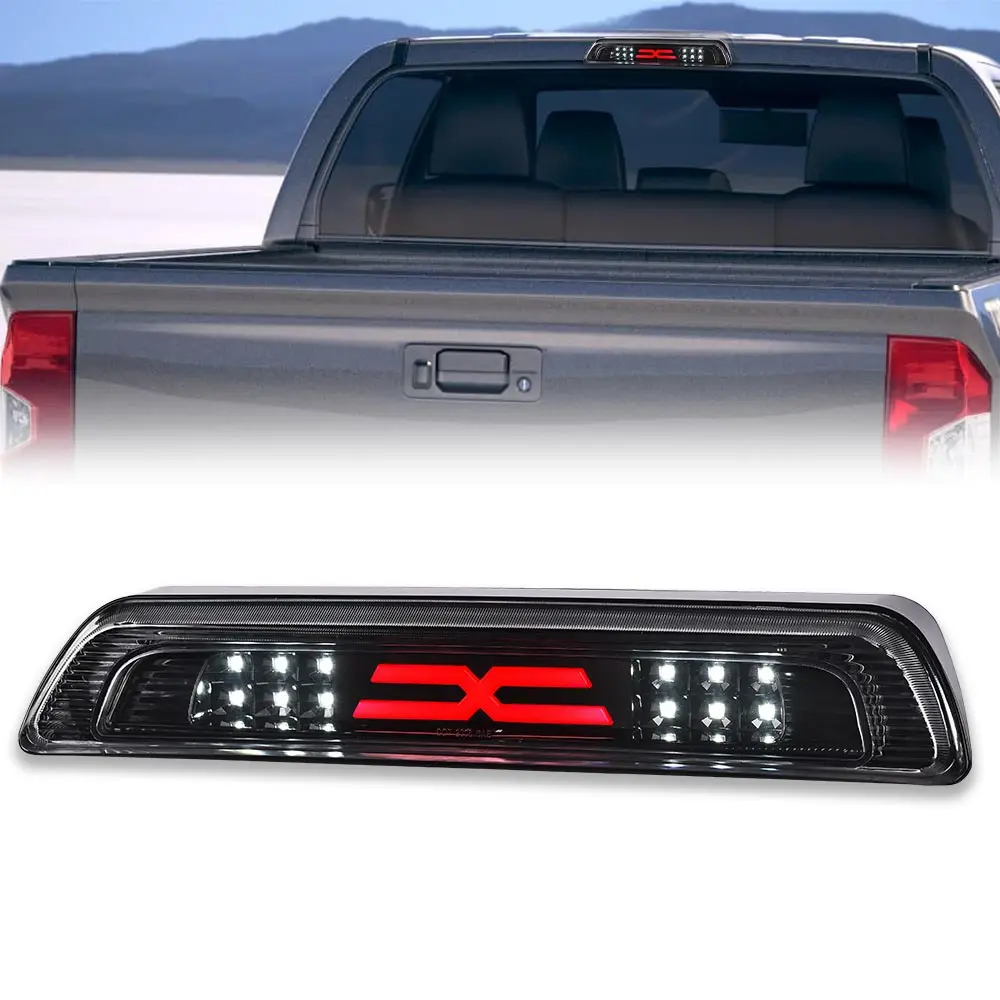 

3Rd Third Brake Stop Light Cargo Lamp Black/Clear Fit for 2007-18 Toyota Tundra