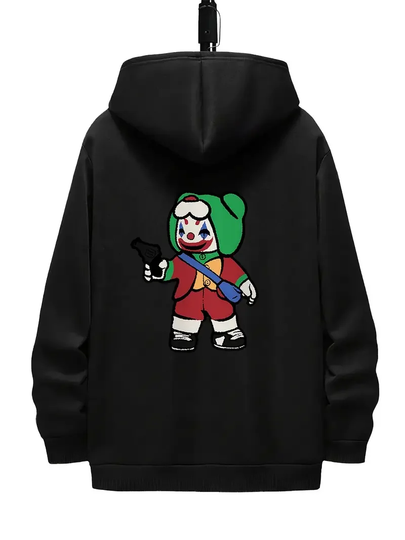 

New high quality men's printed hoodies, cool sweatshirts for men, cotton breathable pullover hoodies, street wear