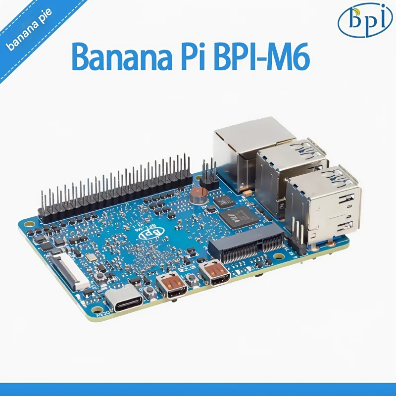 Banana Pi BPI-M6은 4G LPDDR4 및 16G eMMC 스토리지를 탑재한 Shenlei Semiconductor의 VS680 칩을 사용합니다.