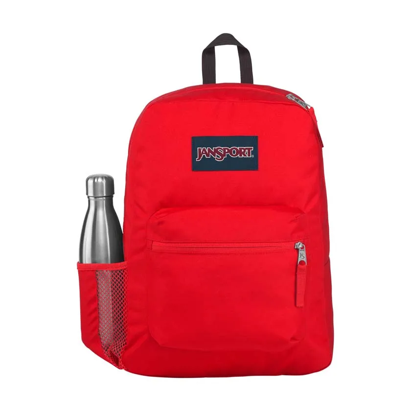 Jansport Cross Town Red Backpack, Red, Unisex