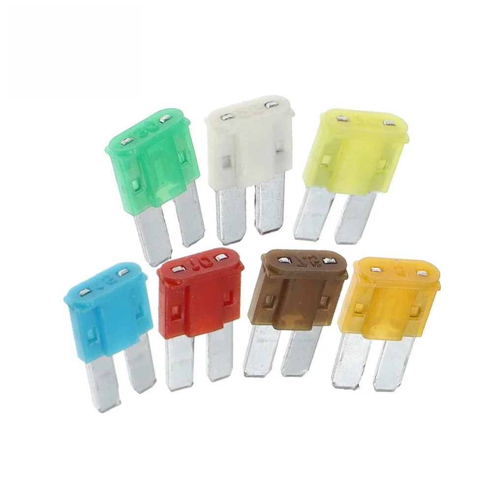 10PCS 5A 7.5A 10A 15A 20A 25A 30A AMP Micro 2 Bezpiecznik z długą nóżką 9mmx15.5mm Mini M2 Bezpiecznik samochodowy z długą nóżką — zdjęcie 2