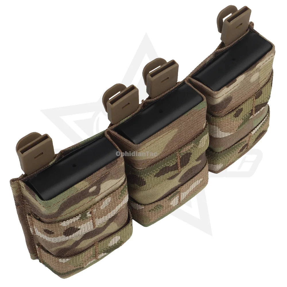 Imagem -06 - Ophidiantac-magazine Pouch Insert Open Malice Clip Strap 500d Nylon Caça Tática Airsoft Triplo Médio 5.56 m4 Kywi