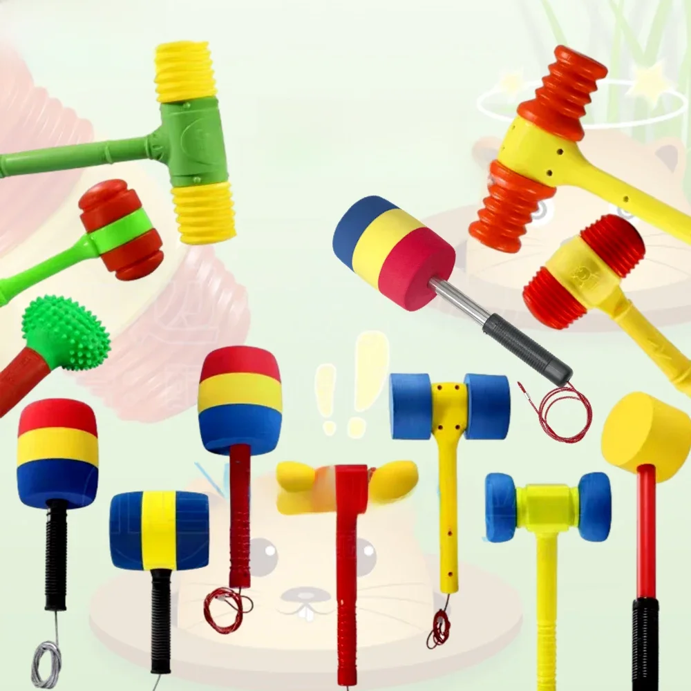 Marteau de jeu d'arcade pour enfants, marteau éponge, machine de jeu d'arcade, frappe de grenouille, hamster, pièces de cafard, accessoires de frappe