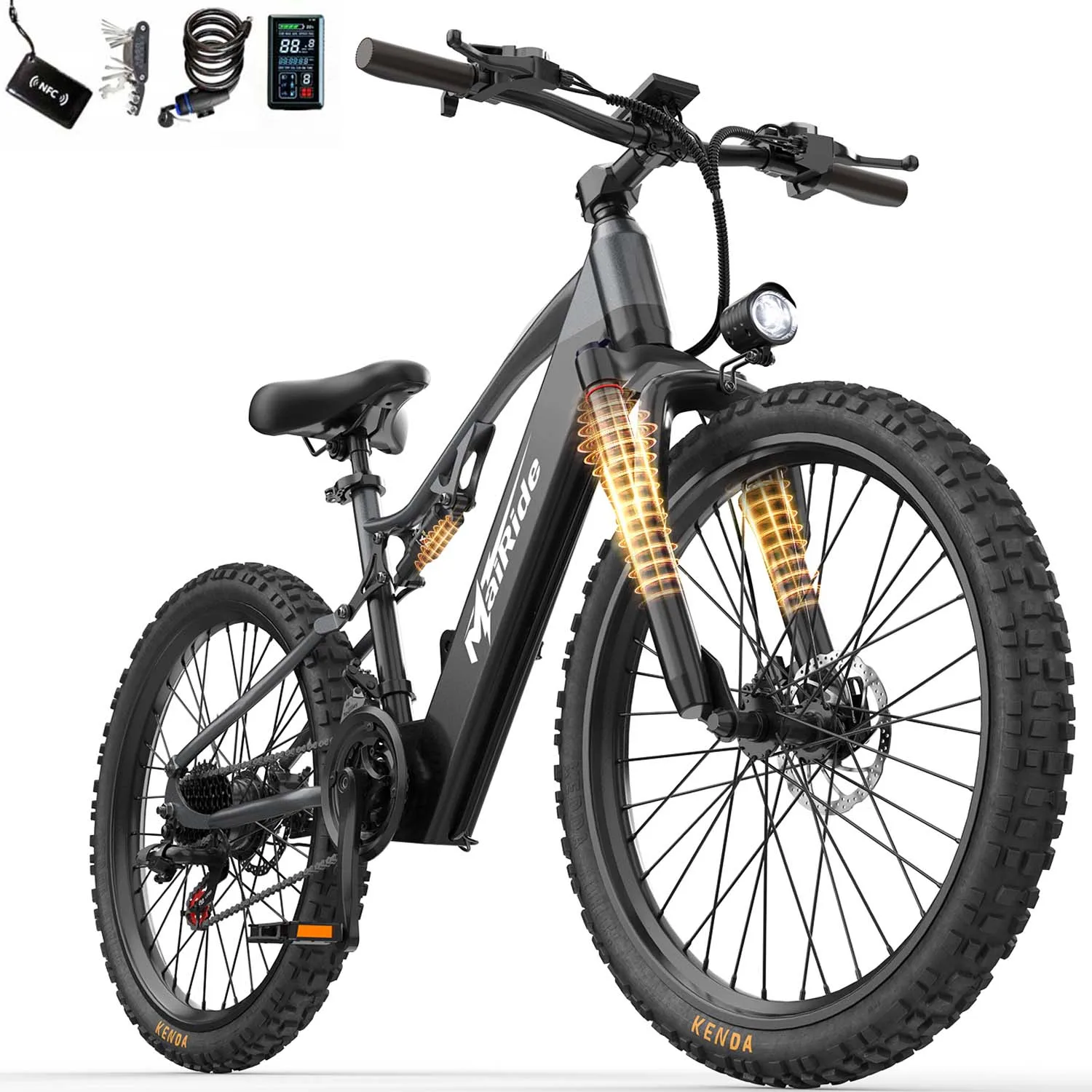 Xt90 26" Erwachsenen-Elektrofahrrad 48V 20Ah Akku 250W Motor Langstrecken-Offroad-E-Bike