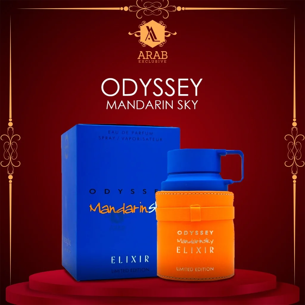 ARMAF Odyssey Mandarin Sky Elixir Limited Edition – Unisex-Parfüm für Zitrus-, Karamell- und Rauchräucherstäbchen