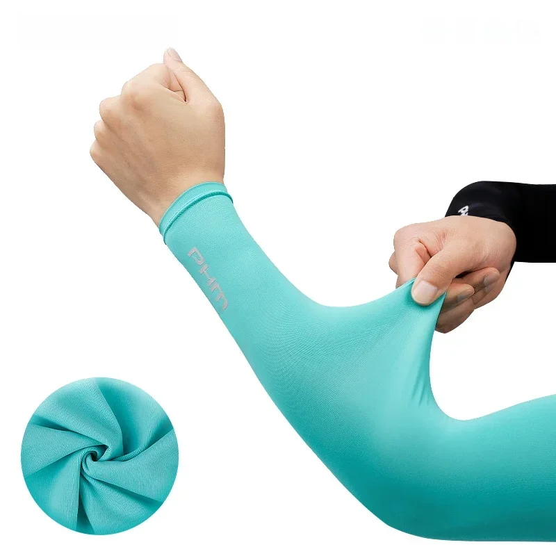 AliExpress PHMAX Cycling Arm Sleeves Breathable UV Protection Running Arm Covers Fitness Basketball Elbow Pad Ice Silk Arm Wamrers