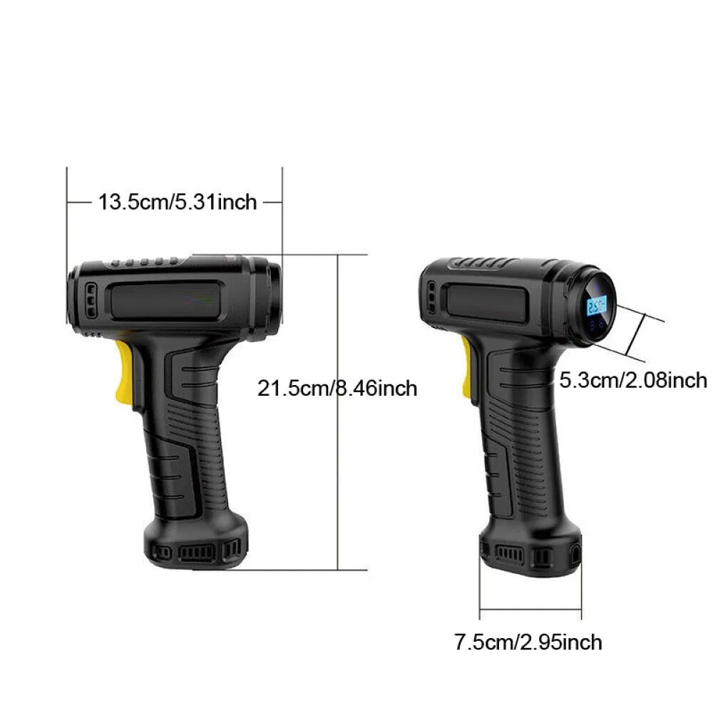 AliExpress NONE Cordless Tyre Inflator 130PSI, Digital Tyre Compressor with Auto Shut-Off, Rechargeable Portable Air Pump with LED Light, 100W Car Air Compressor for Car, Motorcycle, Bicycle, Bike & Sports Balls, 3