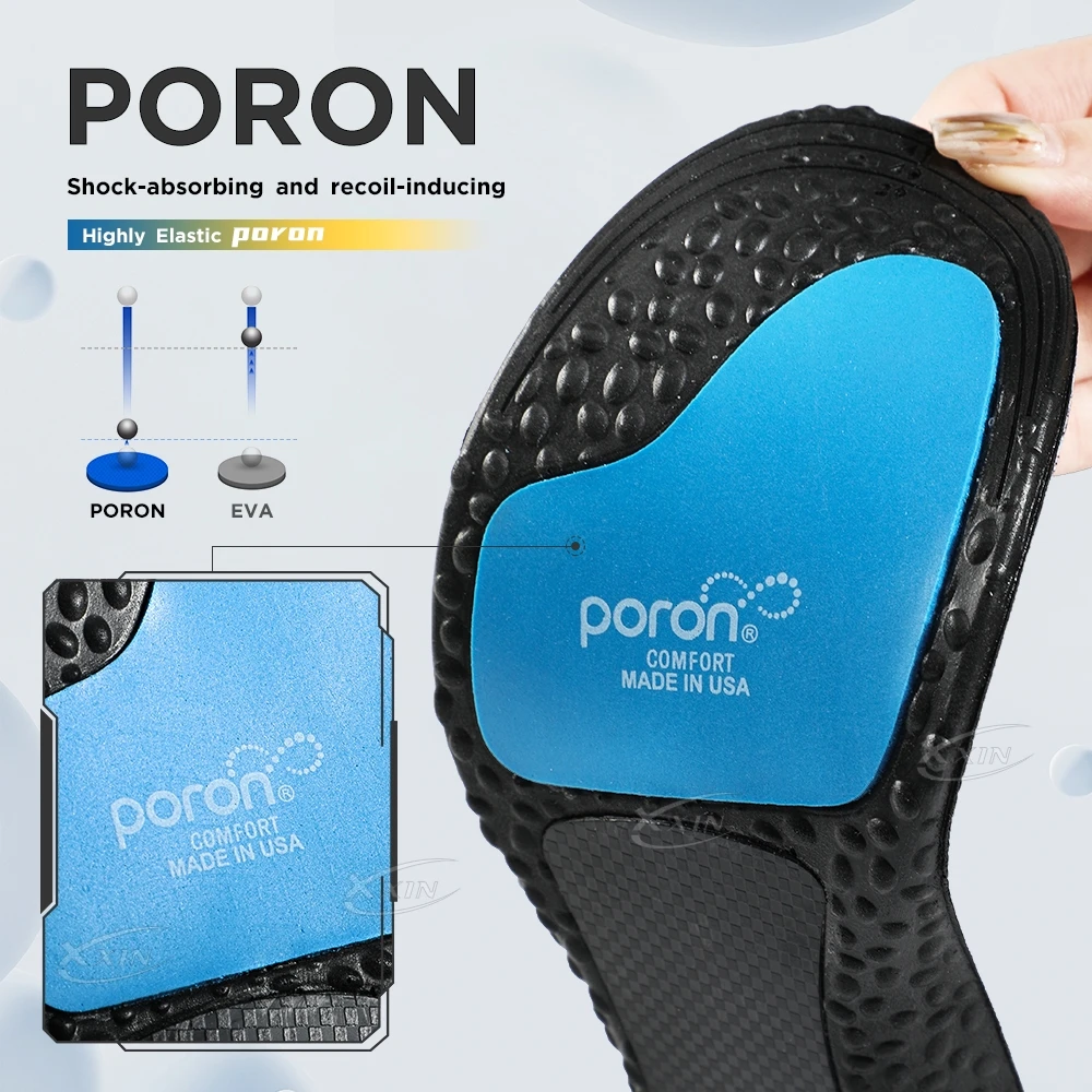 【Xxin】Air Cushion Sport Insoles Shock Absorption Carbon Fiber Insole Running Shoes Pad Size 36-46