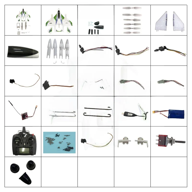 Yuxiang-W500 à voilure fixe 6CH, pièces d'avion de montagne et de voltige, décollage vertical, groupe de fuselage de batterie, lame Servo ESC
