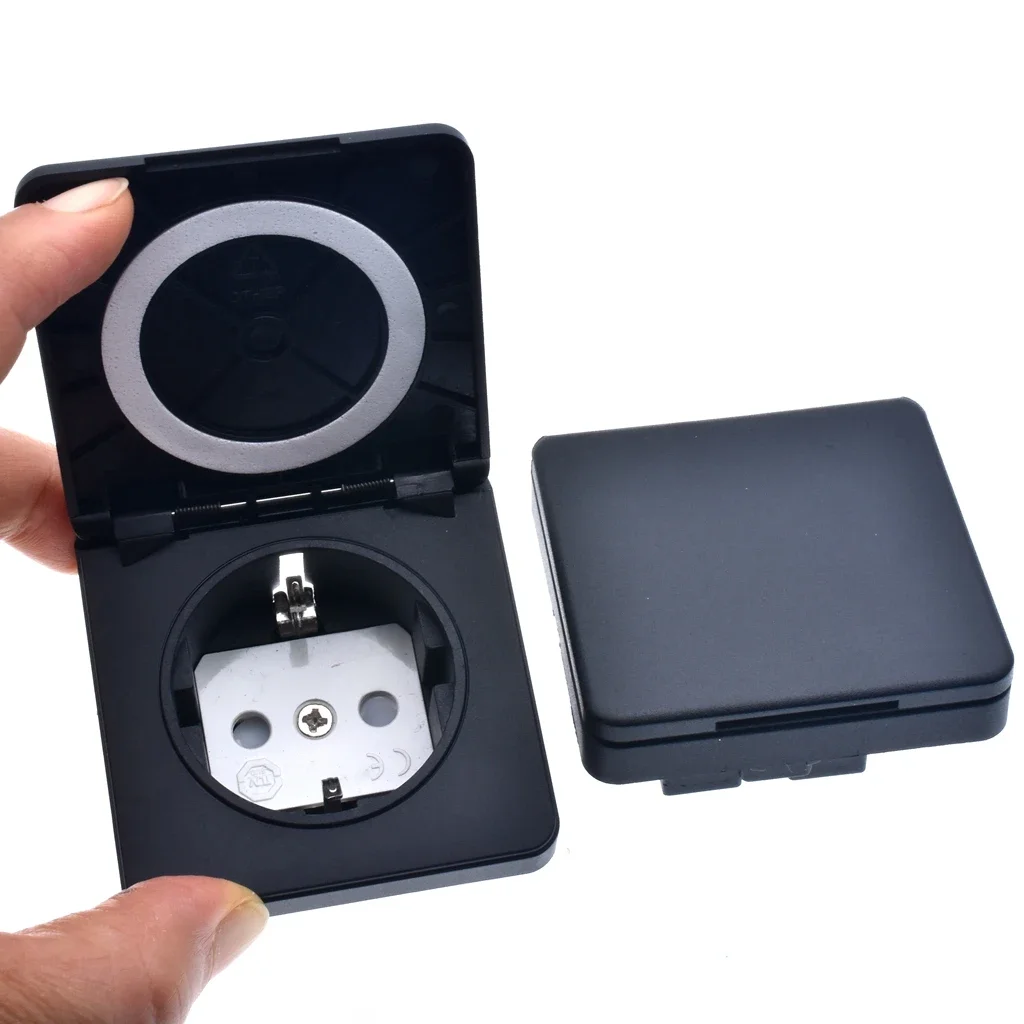 Allemagne prise industrielle étanche prise de courant ca AU prise dissimulée couvercle électrique étanche connecteur d'alimentation prise de sécurité