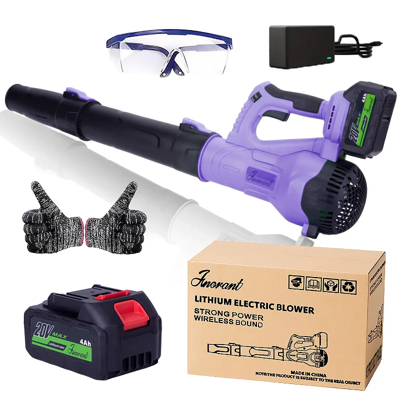 

20V Battery Powered Cordless Leaf Blower Electric Lightweight Mini Hand Blower for Blowing Leaves, Patio Cleaning, Lawn and Dust