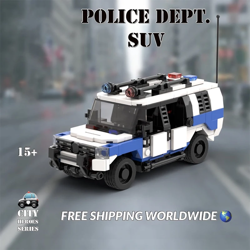 Urban Police Cars Series SWAT Patrol Vehicle Speed Champions Sports Model SUV Kit MOC Building Block Technique Bricks Toys Gifts