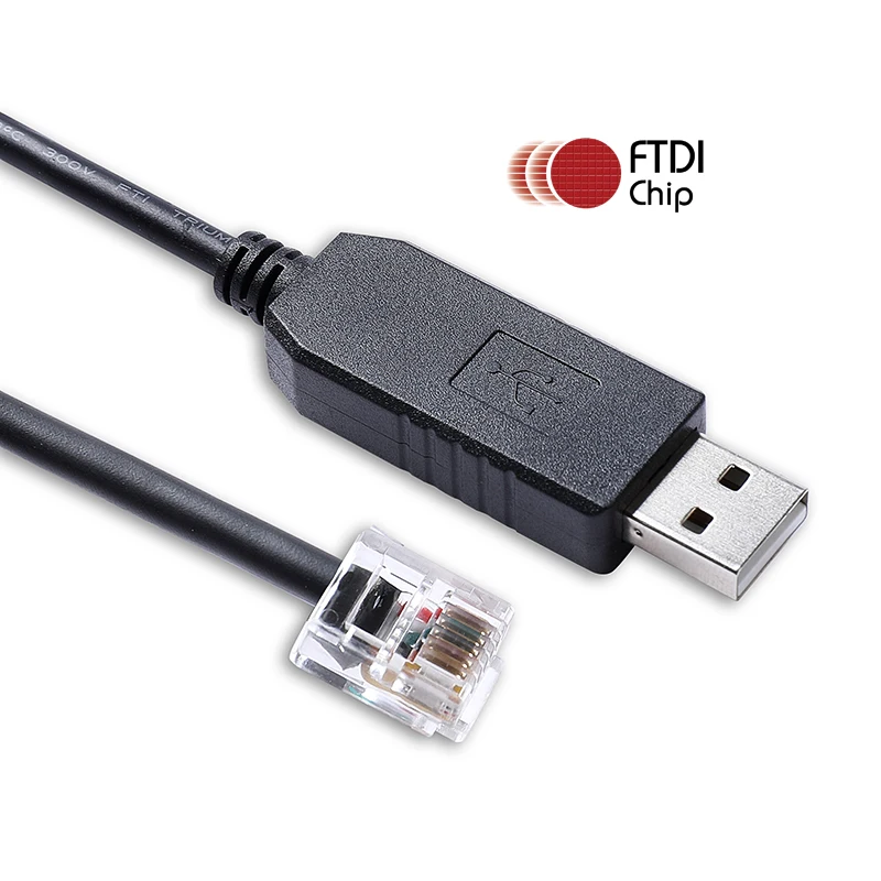 

Индивидуальный Pinout FTDI USB RS232 к 6P6C 4P4C DB9 стандартный кабель 1,5 м