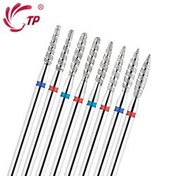 TP 2pcs Flame Diamond Nail Drill Bits 3/32