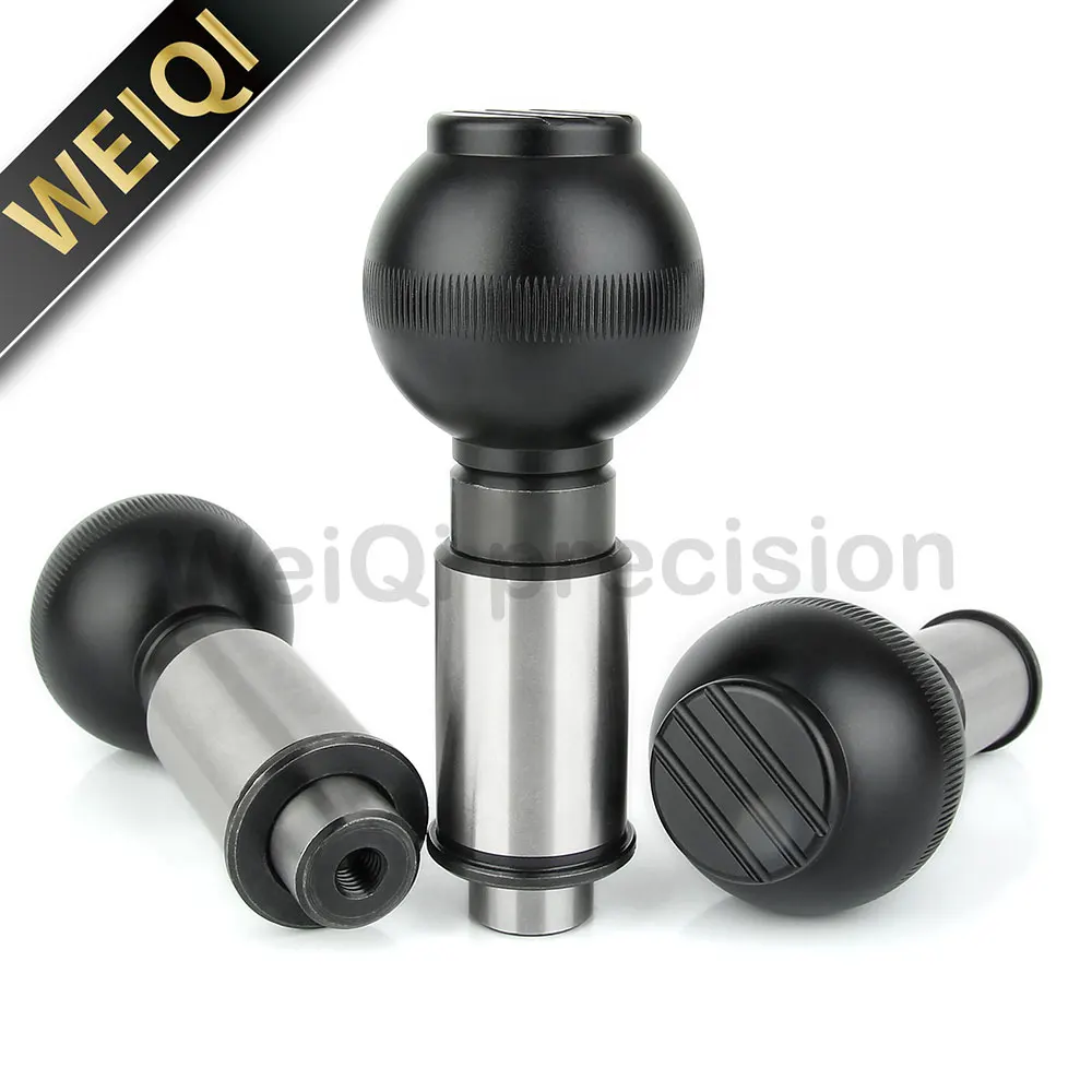 Good Quality High Precision Locating Pin Carbon Steel Black Oxide Tapered Indexing Plunger Pin With Bushing