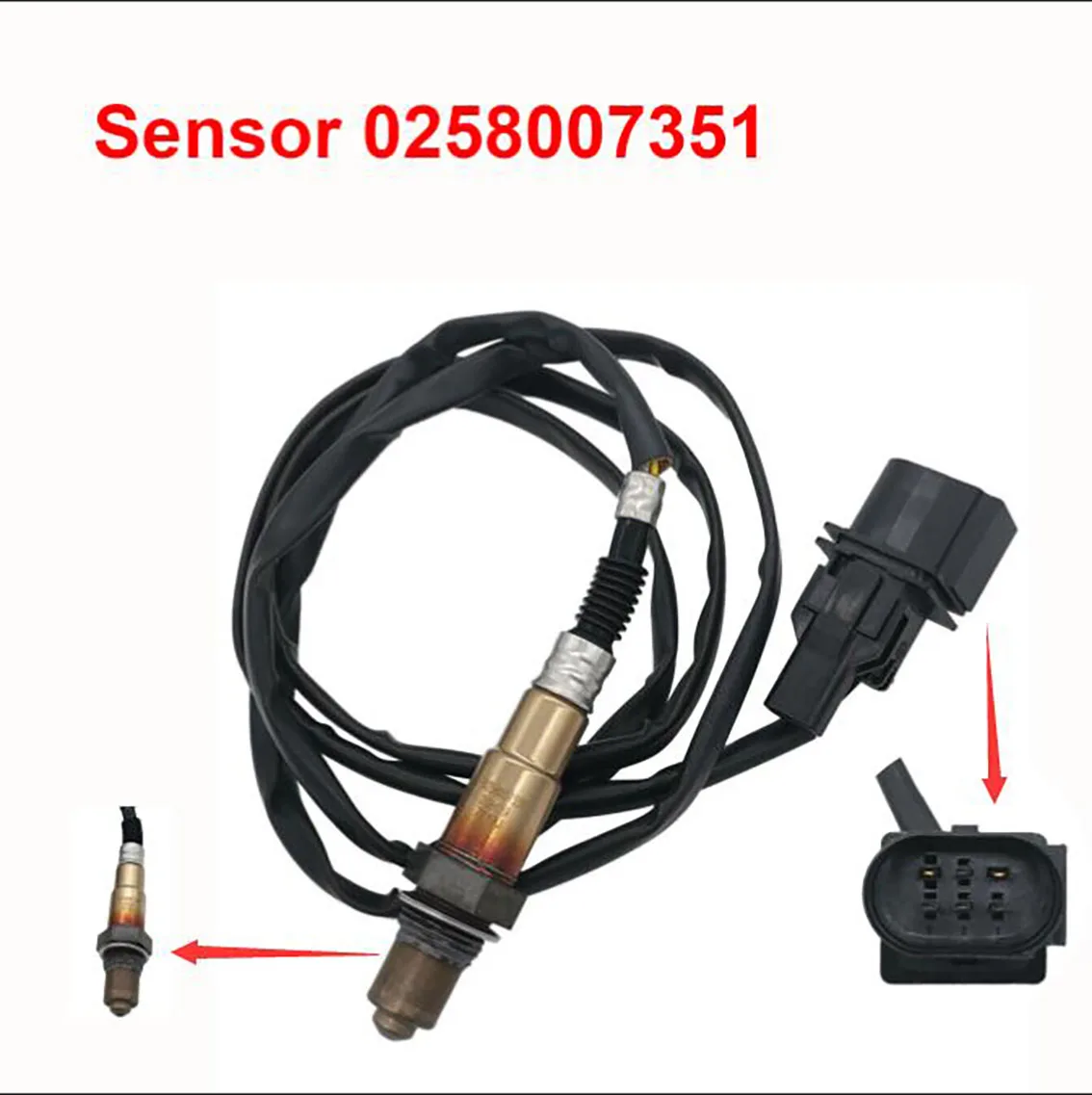 

NEW Oxygen Sensor 0258007351 for Bosch for Skoda 99-05 Volkswagen Jetta 1.8L-L4 Deel Geen 17351 0 258 007 351