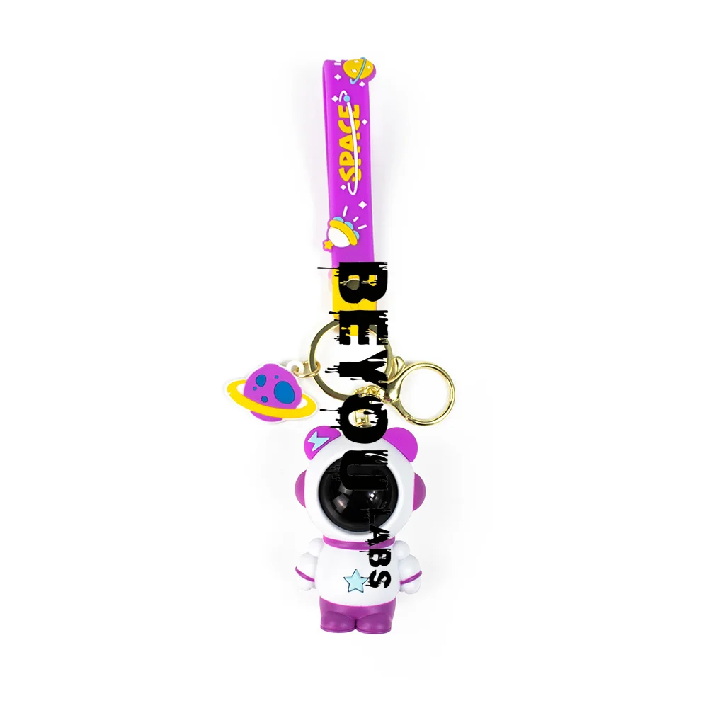 Rechargable Lights Up Ornament Gift Spaceman Screen Flashing Keychain Decoration Silicone Cycle MMABAR 510 Threaded