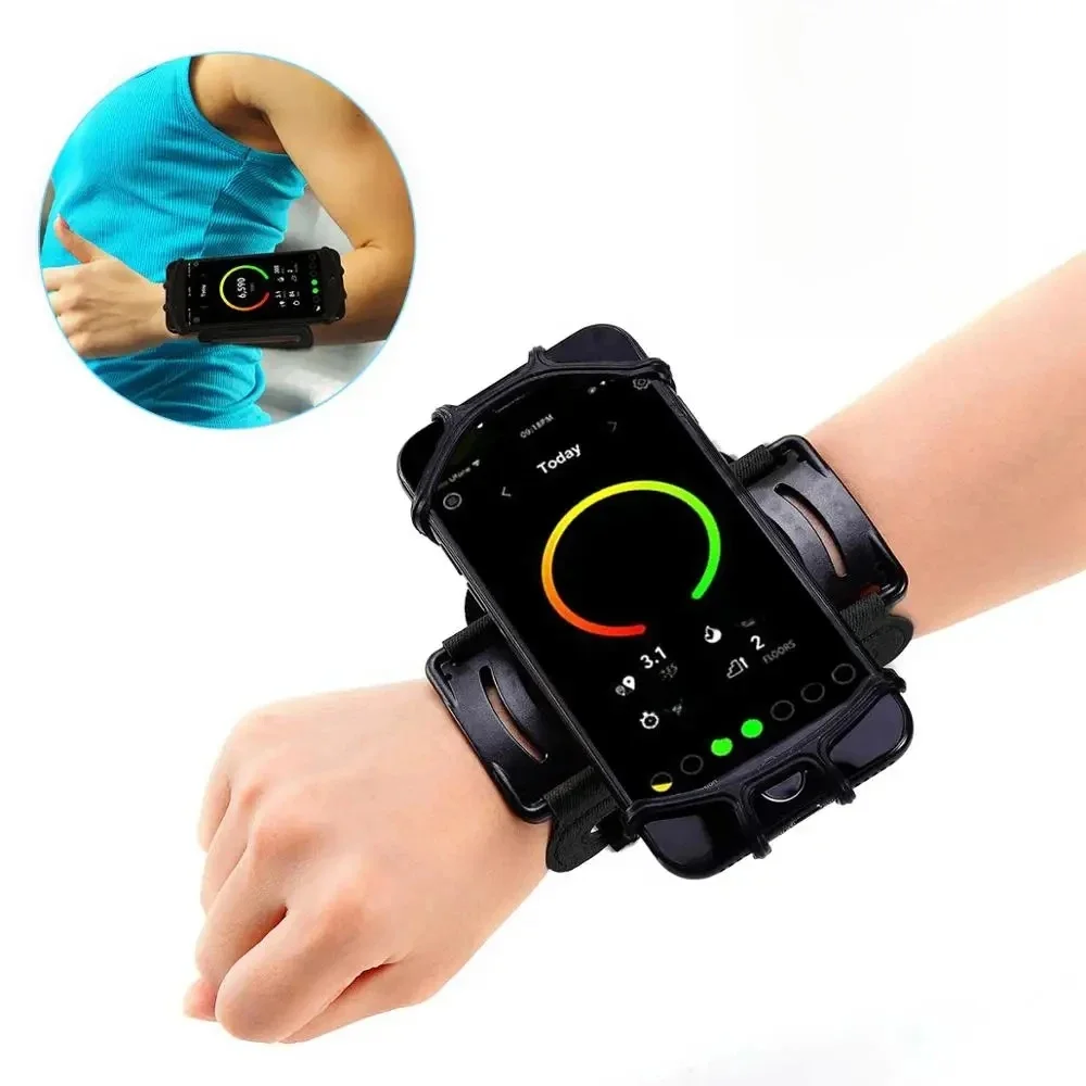 Nouveau support pour téléphone bracelet 360 ° Bracelet de sport universel rotatif pour Smartphone, brassard de course pour randonnée, vélo, marche