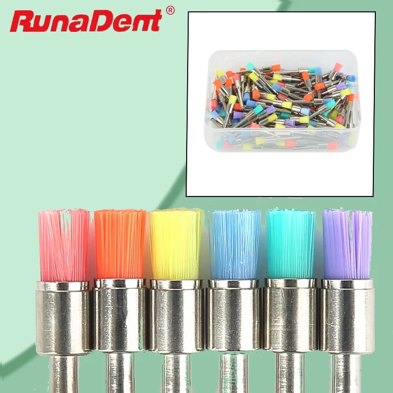 

Dental Polishing Brushes 100Pcs 0.6Cm Nylon Soft Prophylaxis For Dentist Lab Teeth Cleaning
