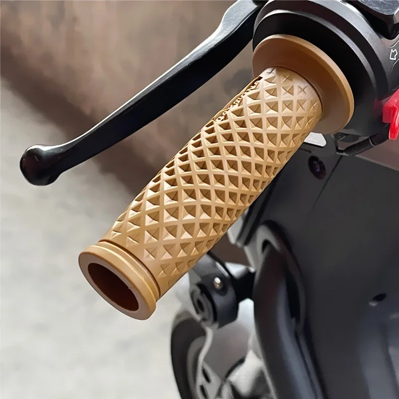 AliExpress NONE 7/8" Handle Bar Retro Rubber Motorcycle Bike Vintage Handlebar Coke Bottle Hand Grip For HONDA GN125 CG125 CB400 Cafe Custom
