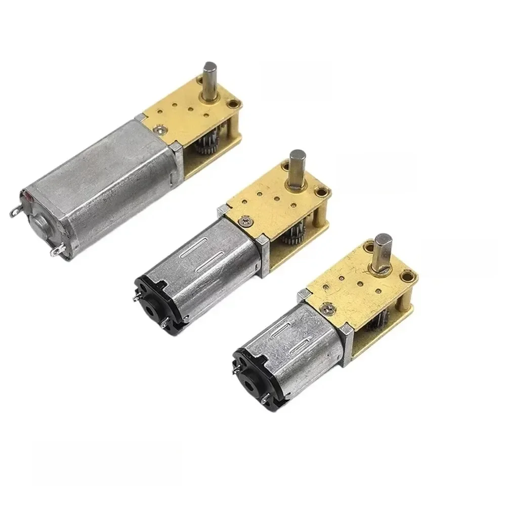 Mini 050 N20 N30 Metalowa skrzynia biegów Silnik z przekładnią ślimakową DC 3V 6V 12V Silnik o niskiej prędkości i wysokim momencie obrotowym DIY Robot Car Eleltric Lock — zdjęcie 2
