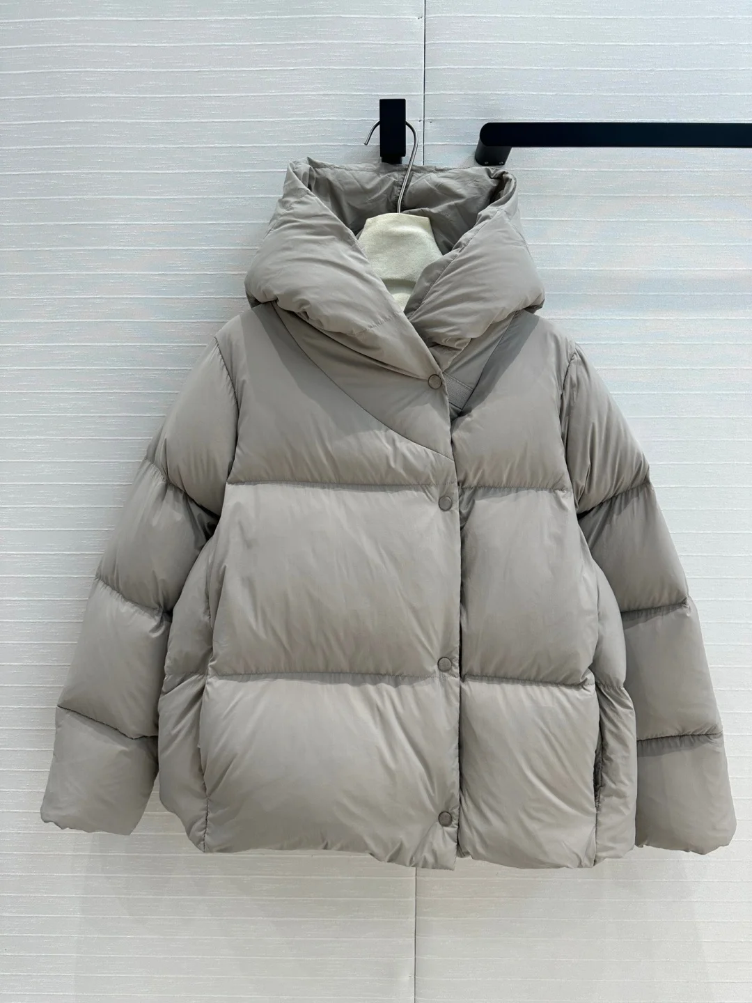 الشتاء فضفاض الصلبة جيب مبطن سترة قطن الإناث سماكة مقنعين أسفل سترة المرأة الدافئة الأبيض بطة أسفل باركر أبلى #1