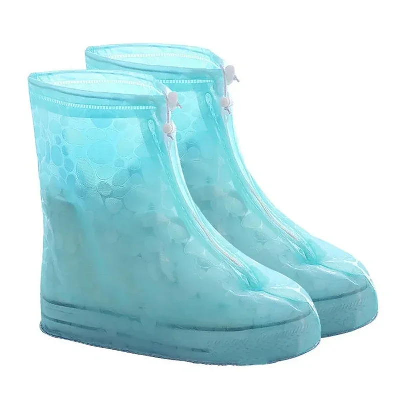 Couvre-chaussures pour enfants, imperméable, en Silicone, pour Sport, bottes de pluie, avec couche, matériau antidérapant, résistant à l'usure, épais