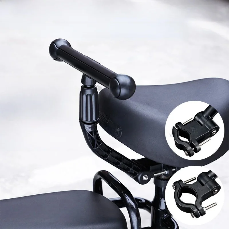 AliExpress Adjustable Bicycle Rear Seat Armrest Children's Shock-absorbing Anti-fall Multifunctional Armrest Electric Bike Saddle Armrest