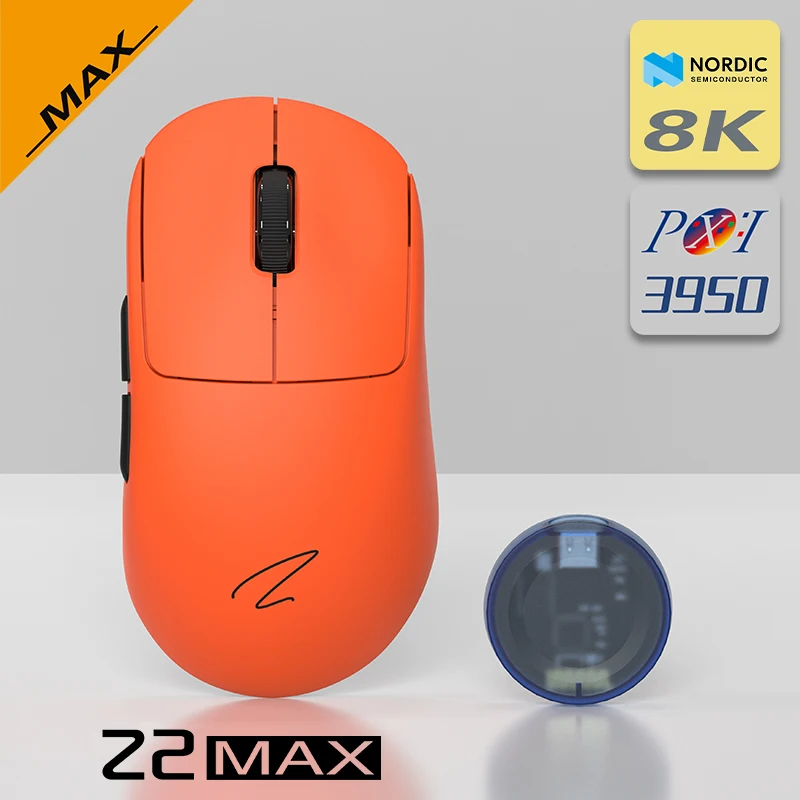 Zaopin Z2 MAX Swappable Switch 8K Wireless PAW3950 2.4G Bluetooth Mouse New Ergonomic Lightweight 2025 Gaming Mice