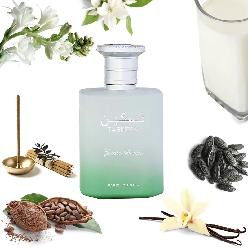 

Paris Corner Taskeen Latea Divina Women's Eau de Parfum Fresh Creamy Floral Green Fragrance