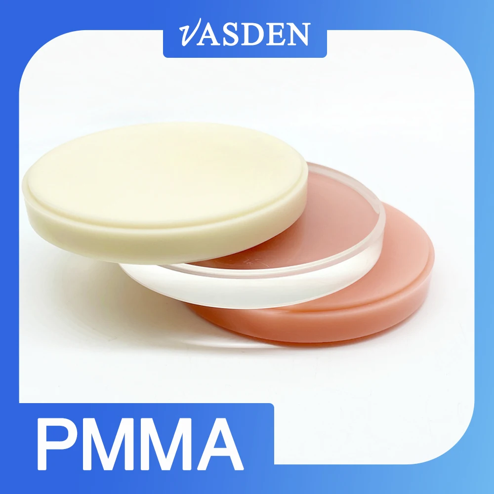 A3 A3.5 Colors Monolayer PMMA Disc A1 A2 98mm PMMA Disc Cad Cam Materials For Temporary Crown