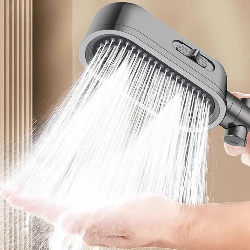 Pommeau de Douche Haute Pression Ă 3 Modes pour T-shirts d'Eau, Spa, Purificateur d'Eau Ă Main, Tuyau Filtrant, Accessoires de Centre Commercial