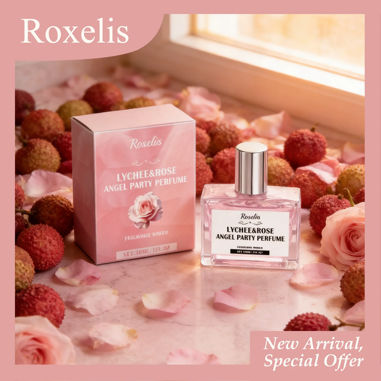 

ROXELIS 30mL Angel Party Perfume Even Distribution Long-Lasting Fragrance Suitable For Various Occasions Niche Rose Perfume